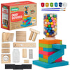 SparkJump Candy Dispenser Woodworking Kit - Complete STEM Building Kit for Kids with FSC-Certified Wood, Paints & Tools, DIY Gumball Machine Craft