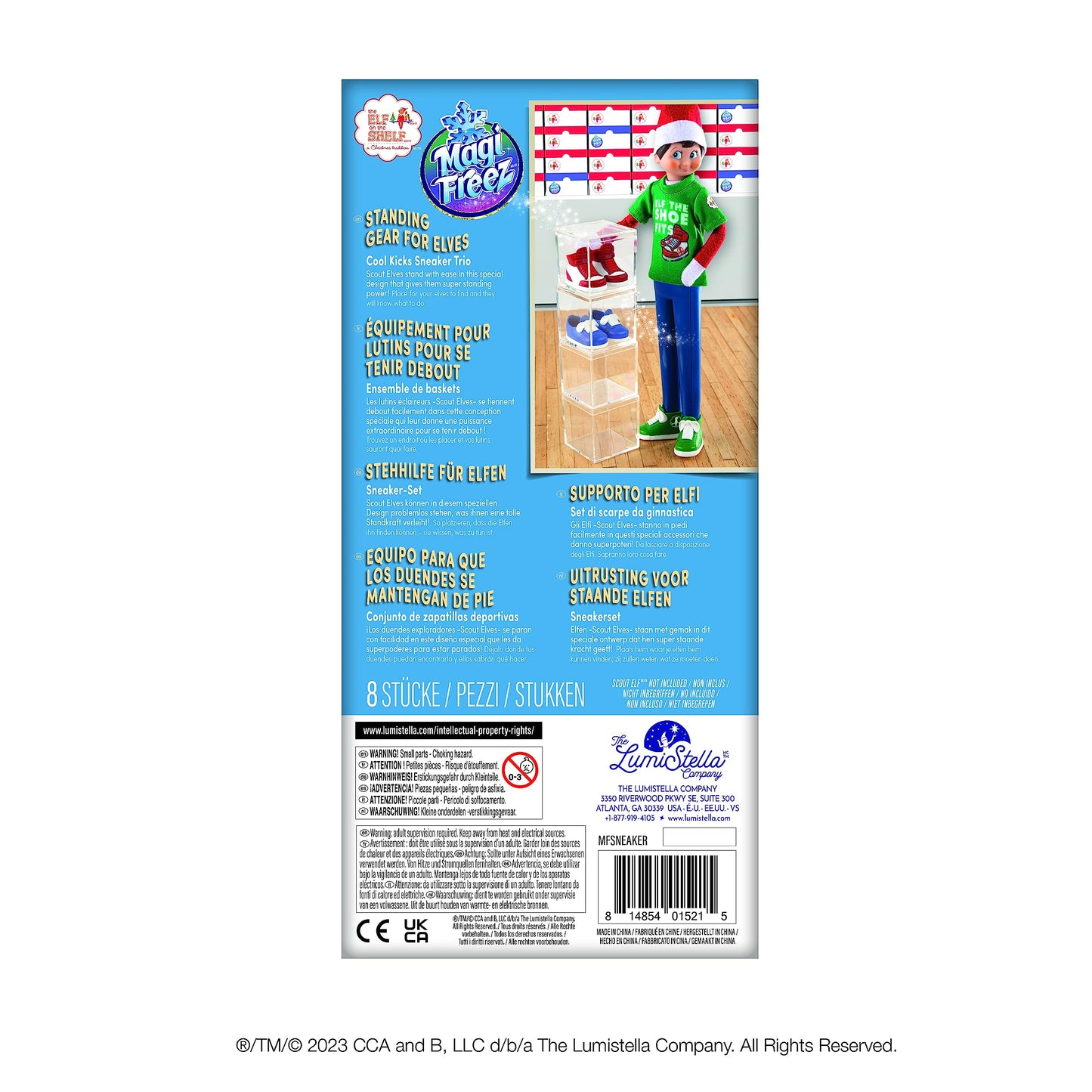 The Elf on the Shelf MagiFreez® Cool Kicks Sneaker Trio-Mix and Match Sneaker Accessory Pack for Your Scout Elf - Scout Elf Not Included