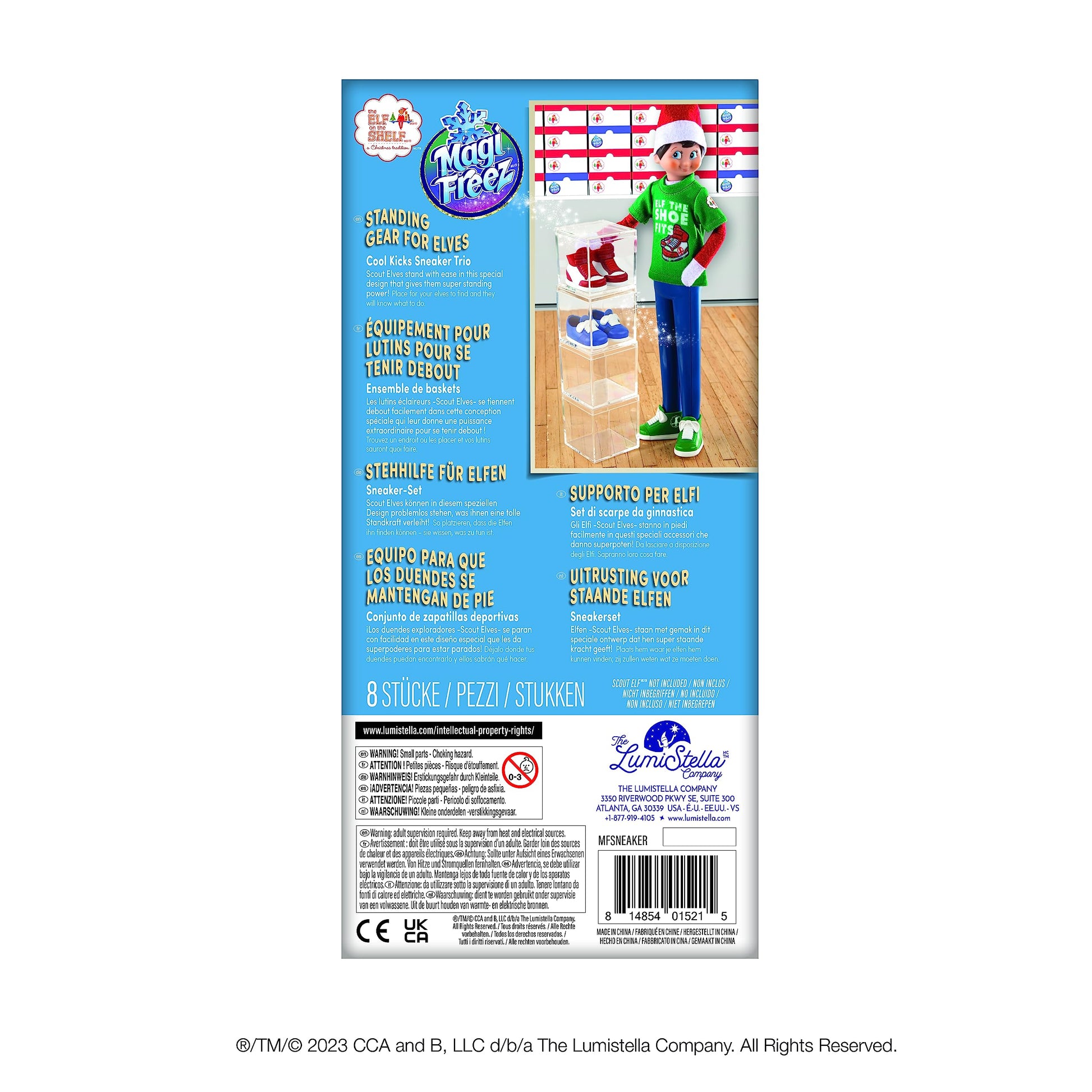 The Elf on the Shelf MagiFreez® Cool Kicks Sneaker Trio-Mix and Match Sneaker Accessory Pack for Your Scout Elf - Scout Elf Not Included