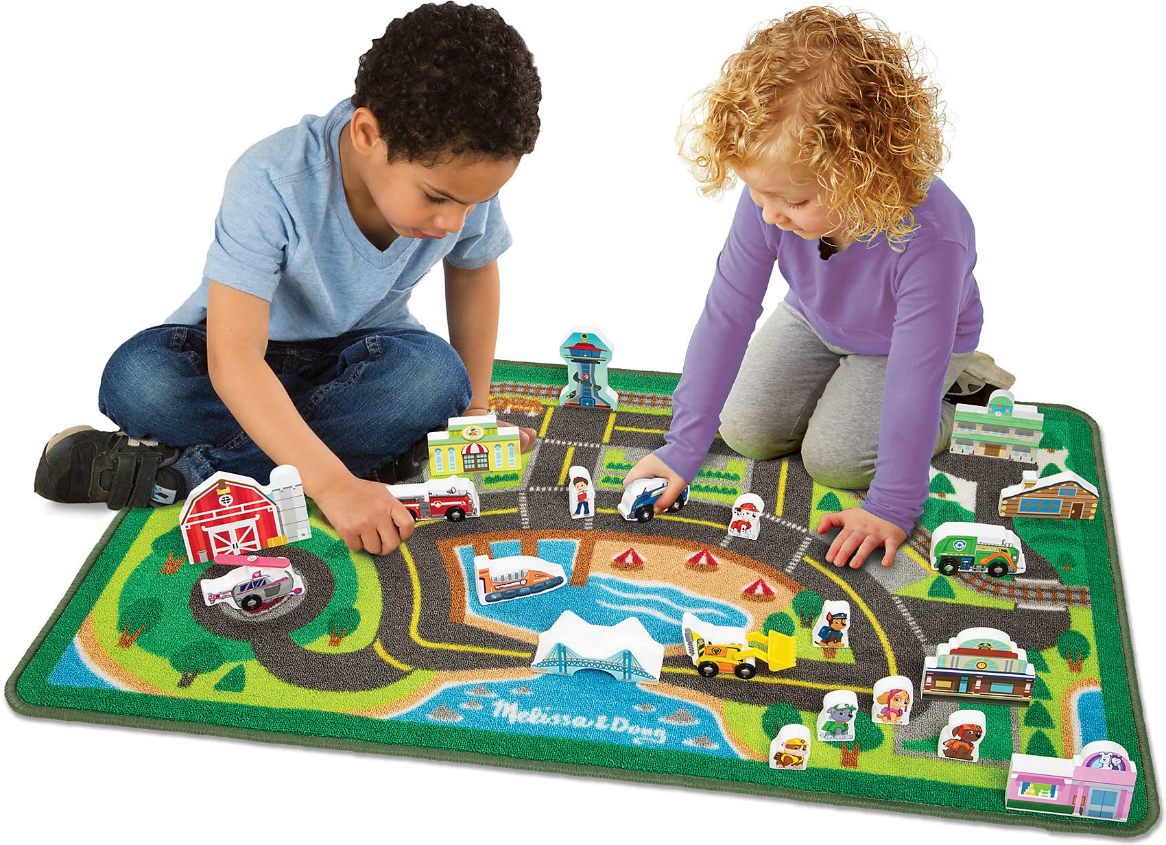Melissa & Doug PAW Patrol Activity Rug - Adventure Bay (22 Pieces)
