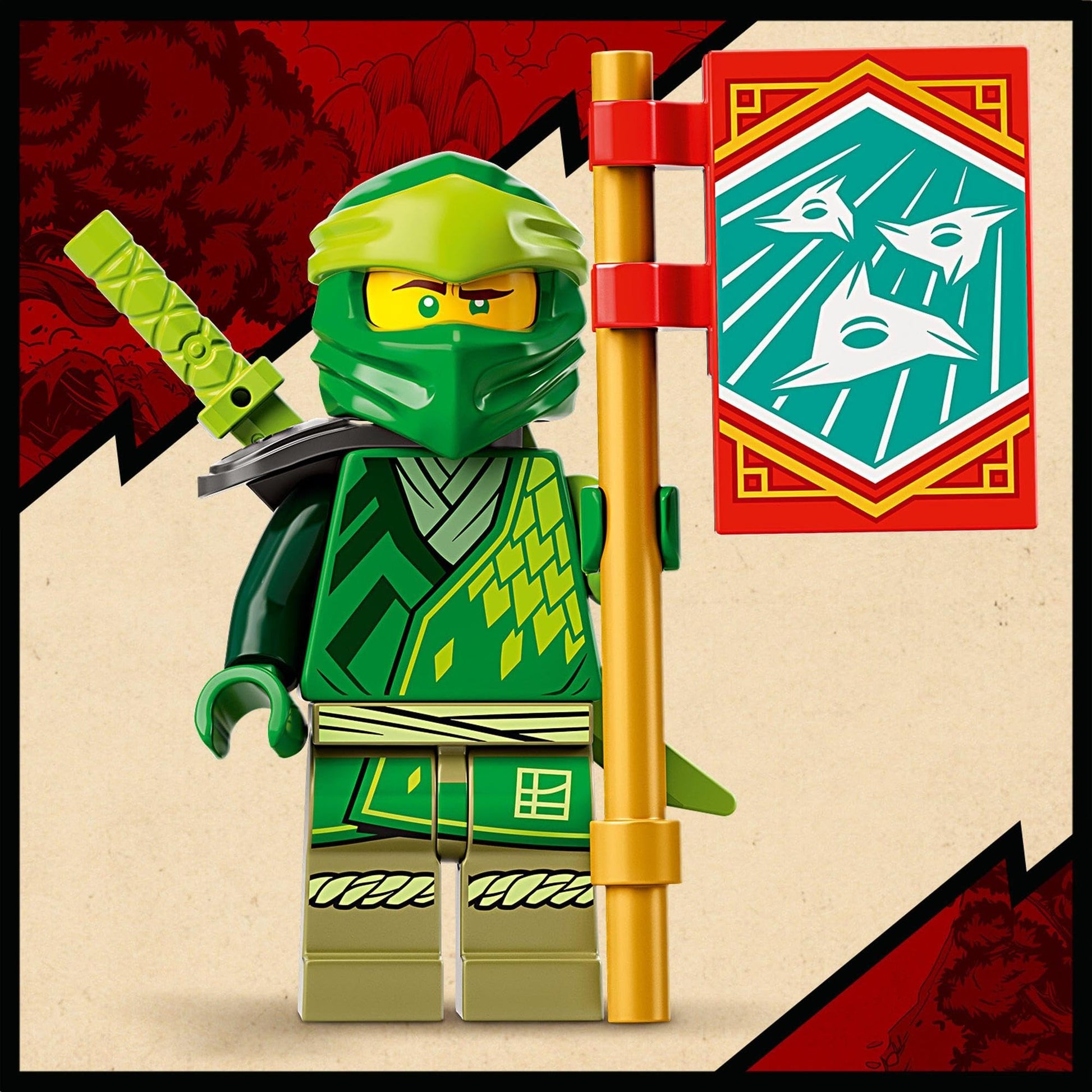 LEGO NINJAGO Lloyd’s Legendary Dragon Toy, 71766 Set with Snake Figures & NYA Minifigure, Collectible Mission Banner Series