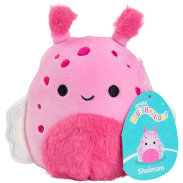 Squishmallows Original 5-Inch Shabnam The Pink Sea Slug - Official Jazwares Mini Plush - Collectible Soft & Squishy Little Stuffed Animal Toy - Gift