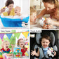 Dollibu Cow Bath Water Squirter Toy - Floating White Rubber Bath Toy, Cool Animal Squirting Bathtime Play Water Toy for Toddlers, Cute Farm Animal