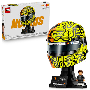 LEGO Editions McLaren MasterCard F1 Team Lando Norris Helmet - Building Set for Adults, Ages 18+ - F1 Bedroom, Office or Shelf Decor for Fans - Gift