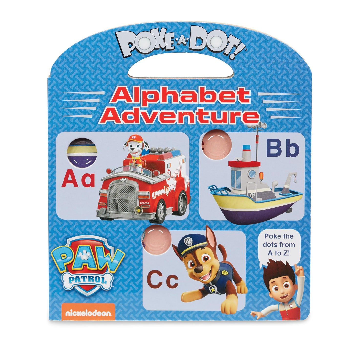 Melissa & Doug PAW Patrol Children's Book - Poke-A-Dot: Alphabet Adventure