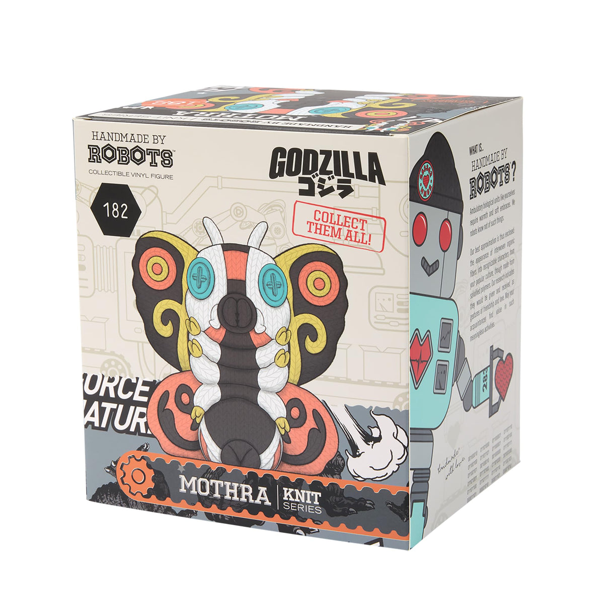 Handmade by Robots - Godzilla - Mothra (Mothra #182)
