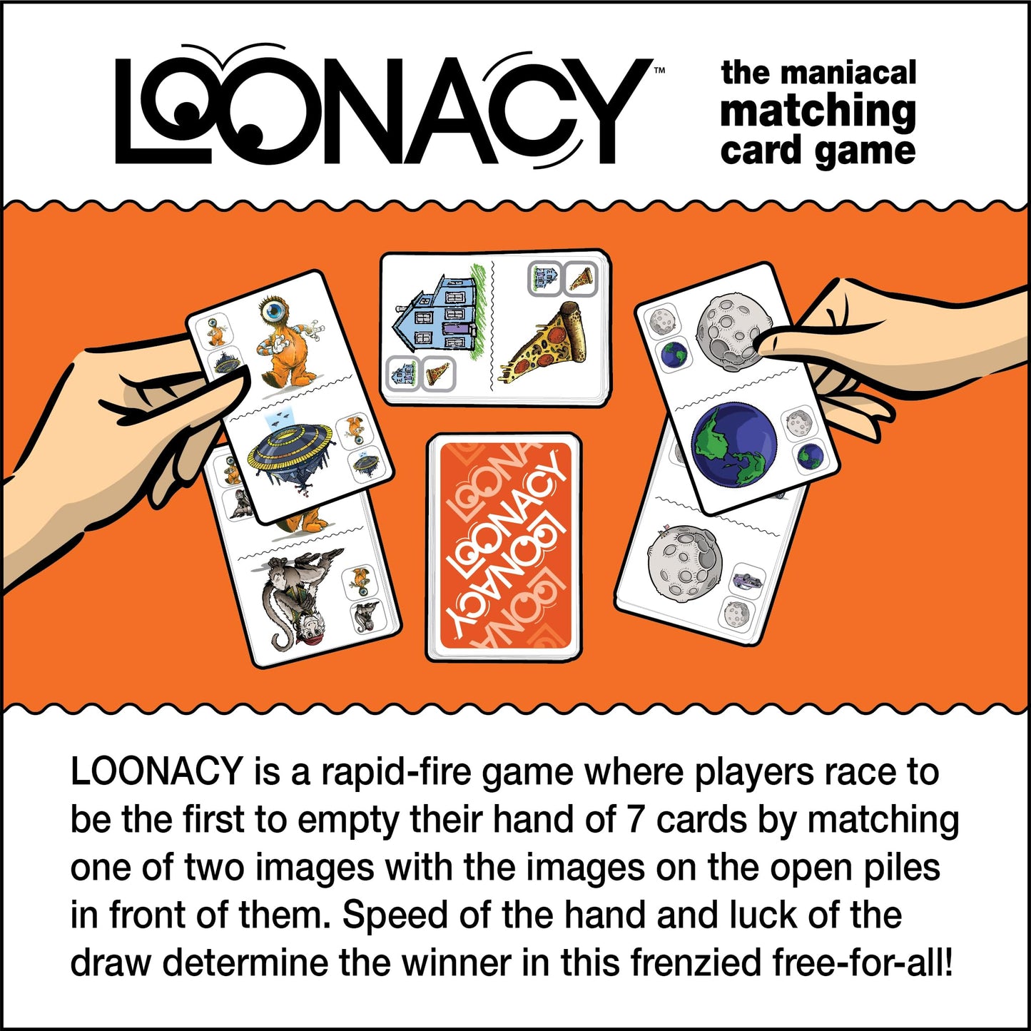 Loonacy Card Game - Maniacal Matching for 2-5 Players