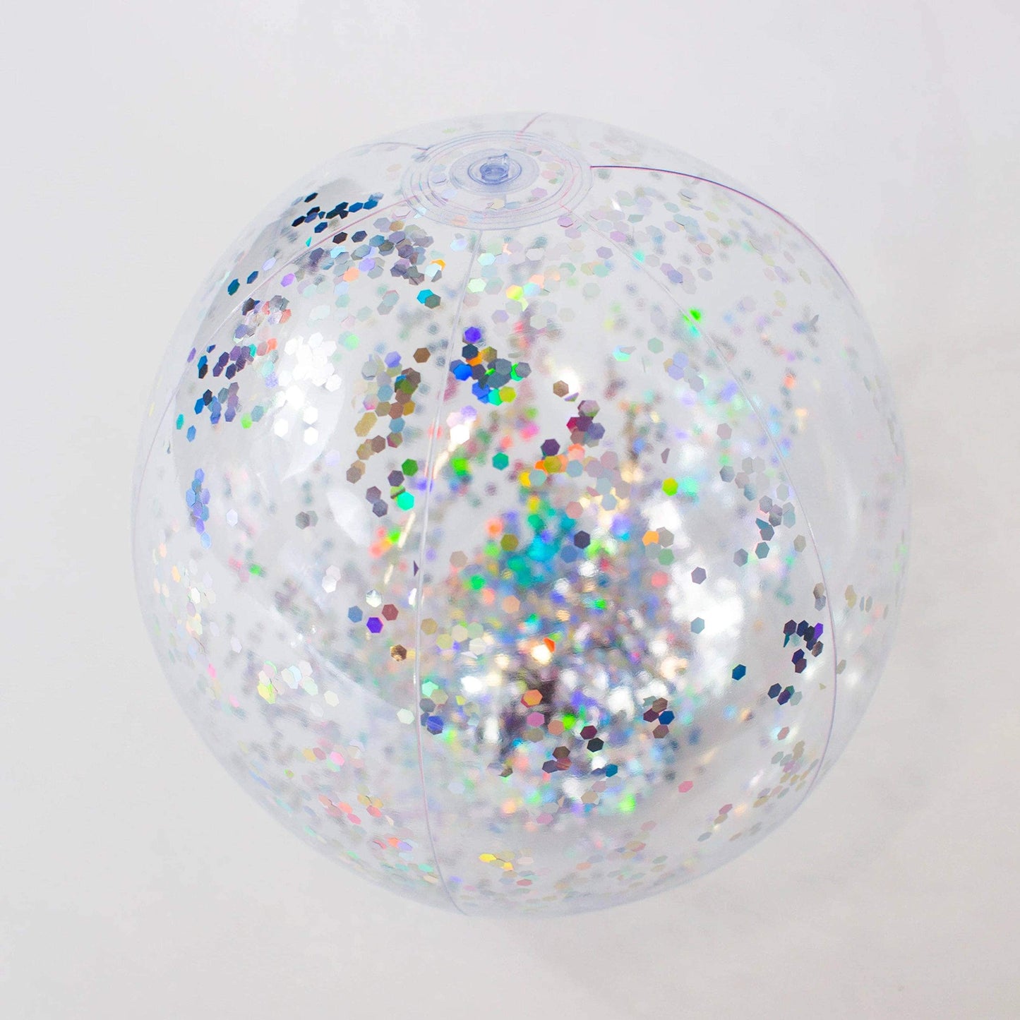 Poolcandy Glitter Beach Ball, Silver Gitter