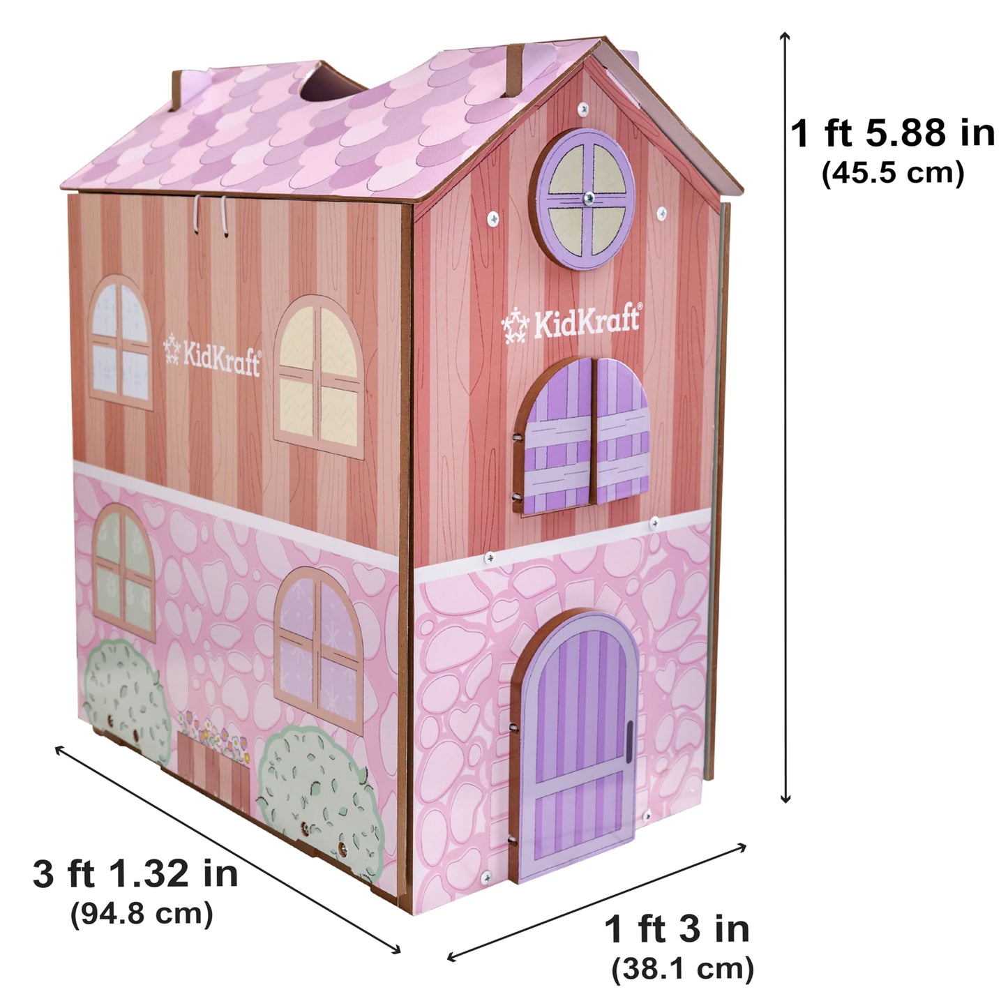 KidKraft Play & Store Cottage Wooden Dollhouse with 36 Accessories