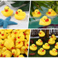 JTTJDB 50 Pcs Mini Rubber Ducks,Float and Squeak Duckies