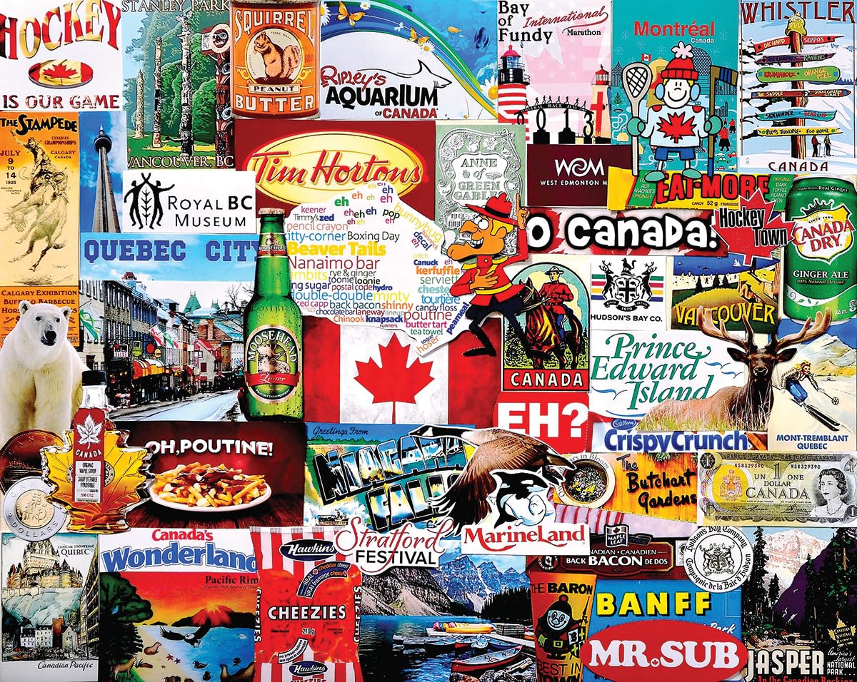 White Mountain Puzzles I Love Canada-1000 Piece Jigsaw Puzzle