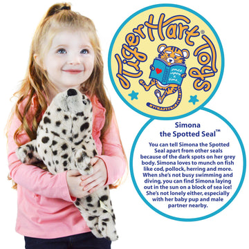 TigerHart Simona The Spotted Seal - 15 Inch Stuffed Animal Plush