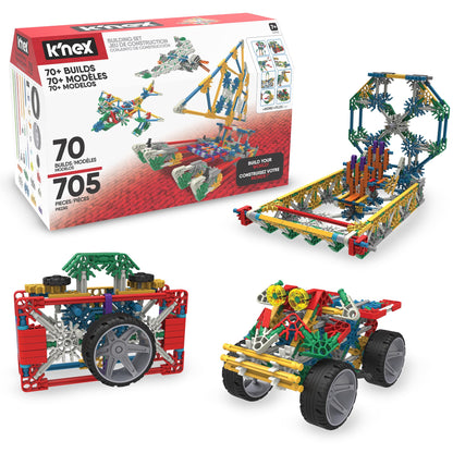 K'NEX - 70 Model Building Set‚ 705 Pieces, STEM Learning, Creative Play Set‚ Ages 7+ - Amazon Exclusive
