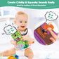 beiens Baby Books Toys, Touch and Feel Crinkle Cloth Book for Infant Baby 0-3-6-12-18 Months, Early Development Interactive Stroller Soft Toys