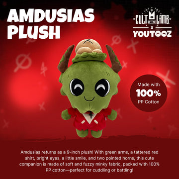 Youtooz Cult of the Lamb Amdusias 9" Plushie, Collectible Amdusias Cult of the Lamb Plush Collection
