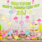 WHAT'S FUNNIER THAN 24? 25! Birthday Banner Carton Banner Jelly Fish Hanging Swirls Garlands Sea Animals Hanging Banner for Birthday Party Decorations