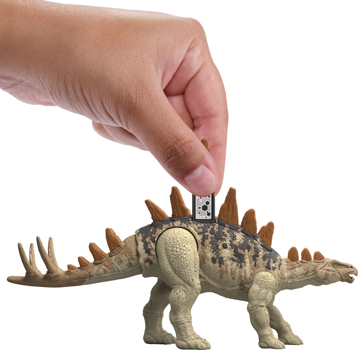 Mattel Jurassic World Strike Attack Dinosaur Toy with Single-Strike Action & Movable Joints, Tuojiangosaurus Action Figure Includes Digital Play
