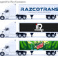 NewRay Customize Semi Truck Toy 1:32 Scale - Personalized Replica Peterbilt Diecast Truck with Trailer, Long Hauler, Diecast Toy for Truck Lovers