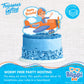 Treasures Gifted Officially Licensed Blippi Birthday Decorations Vehicle - Cake Topper Set - 1 Blippi Cake Topper & 24 Cupcake Toppers & Wrappers