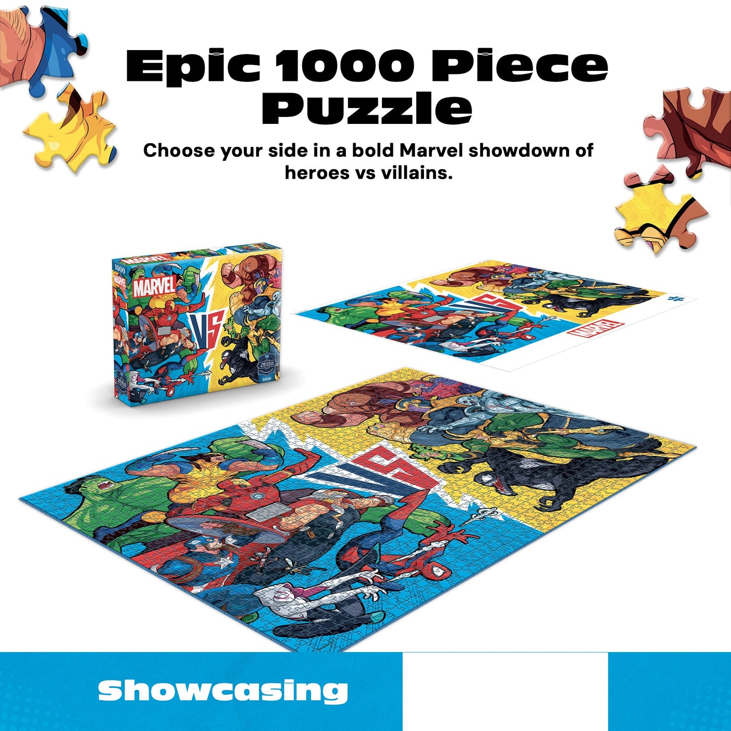 Buffalo Games - Marvel Comics VS Heroes vs - 1000 Piece Puzzle for Adults