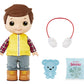 Lilly Tikes Snow Day Tommy Doll with Winter Vest Outfit, White Ear Muffs & Puppy Snow Mold, 12" Tall, Including Accessories, Winter Play- Gift for