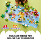 LEGO DUPLO Wild Animals of The World Building Set, Includes Sounds, World Map Playmat, 22 Animal Figures, Educational Gift, Learning Toy for Girls &