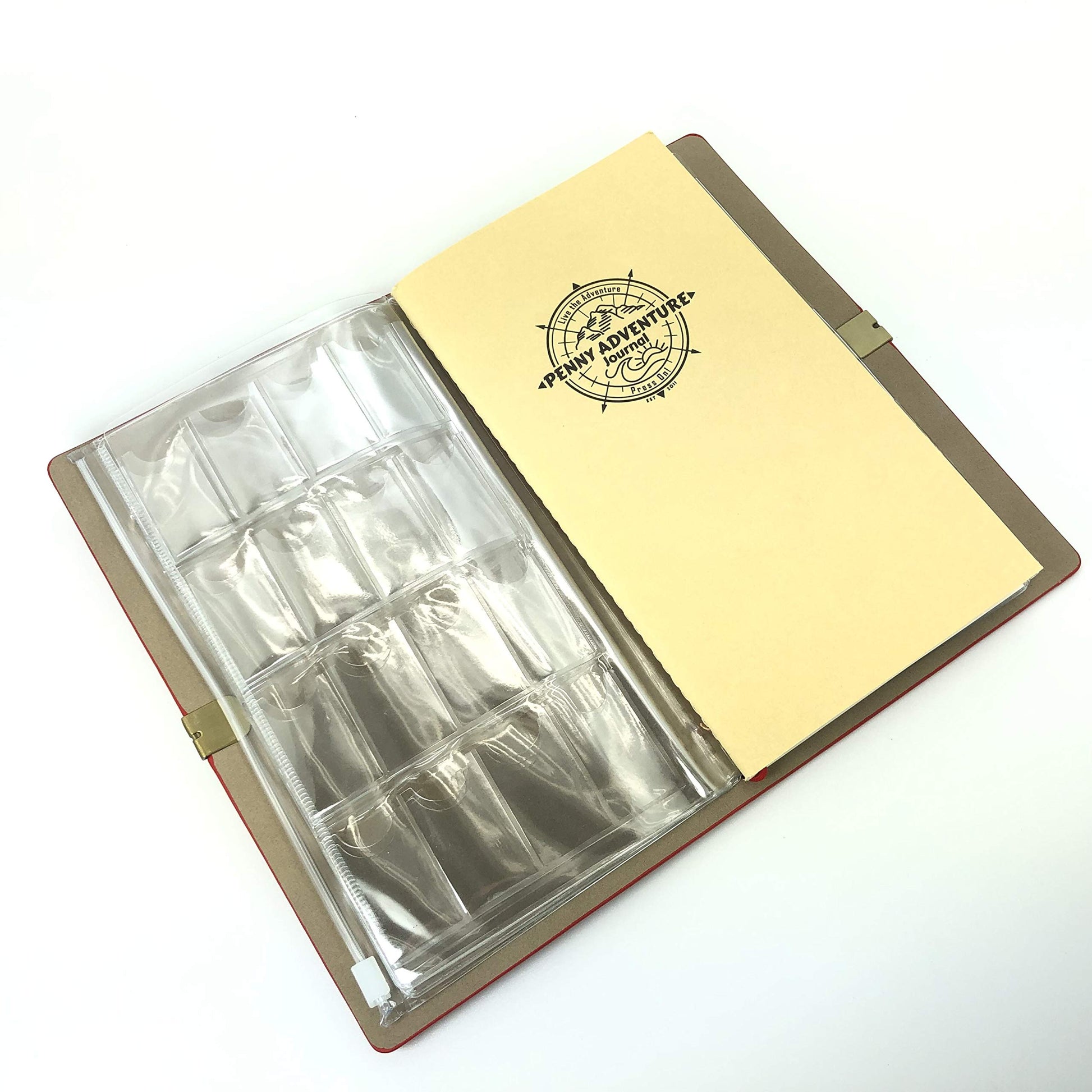 Pennybandz The Penny Journal Holds 146 Coins the Ultimate Souvenir Penny Collecting Book for your Coin Collection Holds 128 Pressed Pennies and 18