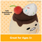 GUND Sanrio Flan Gudetama 9-Inch Egg Dessert Plush Toy; Ages 1+
