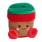 Aurora® Festive Palm Pals™ Jo Peppermint Mocha™ Stuffed Animal - Fun Collectible Plush for Kids and Adult Collectors - Perfect for Holiday Decorations