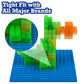 Classic Baseplates for Building Bricks - Set of 10 Sand 5"x5" Building Plates- Dual Connectivity, Build on Both Sides- Compatible, Tight Fit w Major