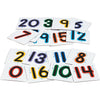 Fun Express 3.5" x 3.5" Cardboard Sensory Number Cards - 21 Pieces - Fun & Educational Learning Activities for Kids