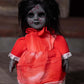 Fun Costumes Haunted Heather Doll Creepy Halloween Decorations, Animated Decor Molded Plastic Head, Hands, & Torso, Soft Arms, Scary Dolls