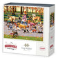 Boardwalk Dog Walker 1000 Piece Jigsaw Puzzle Funny Autumn Animal Puzzles with Premium Box, Gift for Adults and Family 19"x26"