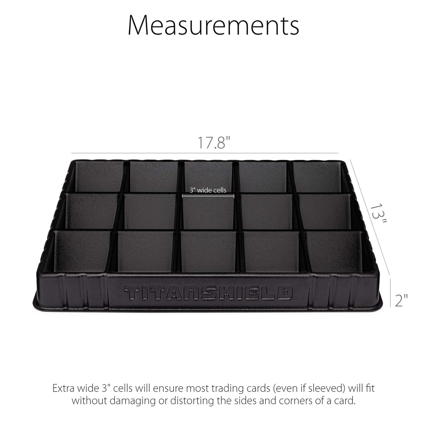 TitanShield Stackable Heavy Duty Card Sorting Tray | Compatible with Pokemon, Baseball, Magic The Gathering MTG, TCG Trading Cards | (Two Trays)