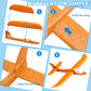 Tivcck 3 Pack LED Foam Airplane Toys, 17.5" Large Throwing Foam Plane, 2 Flight Mode Glider Flying Toy for Kids, Ages 3+