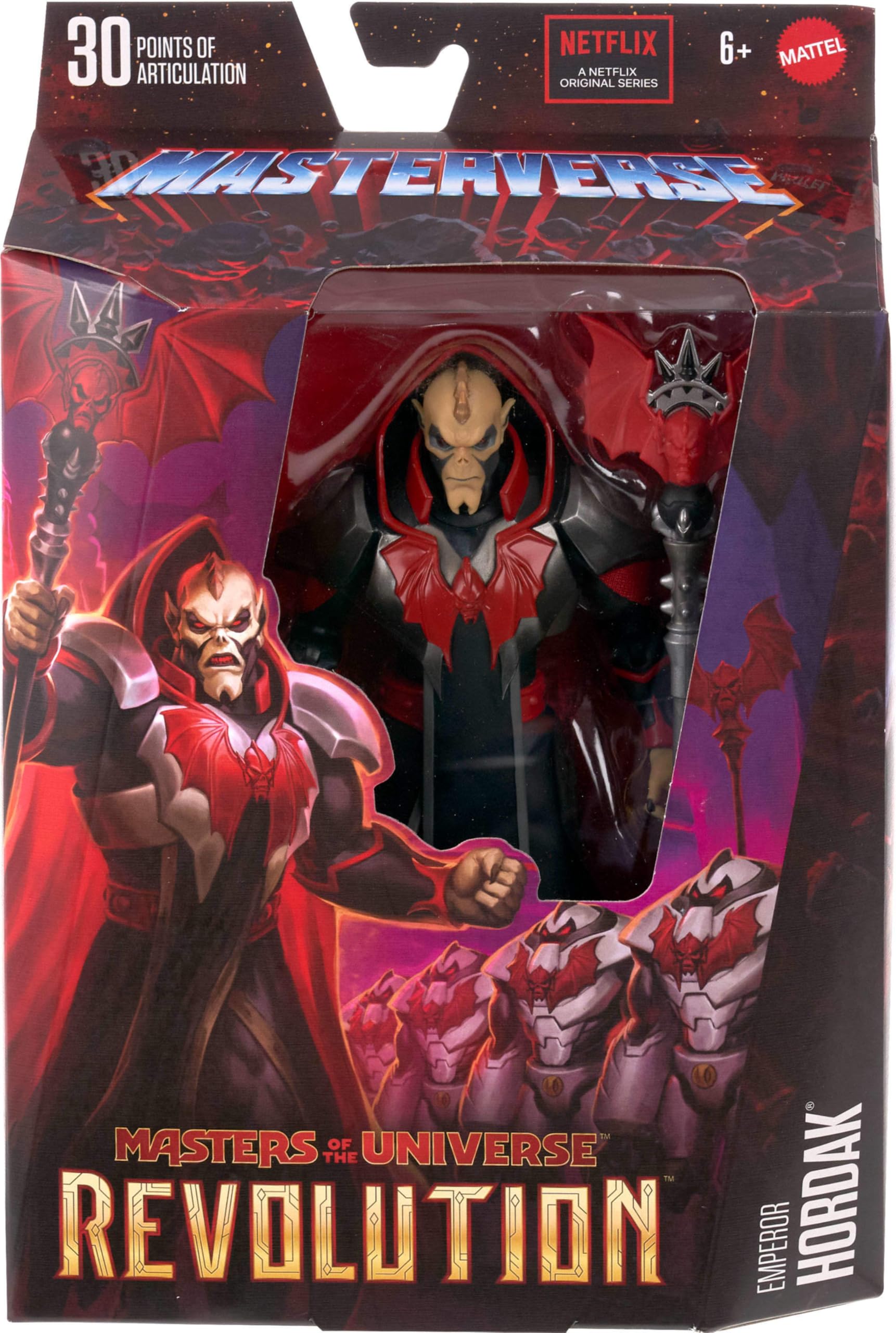 Masters of The Universe: Revolution Masterverse Action Figure & Accessories, Hordak Deluxe Motu Collectible with 30 Articulations, 7-inch