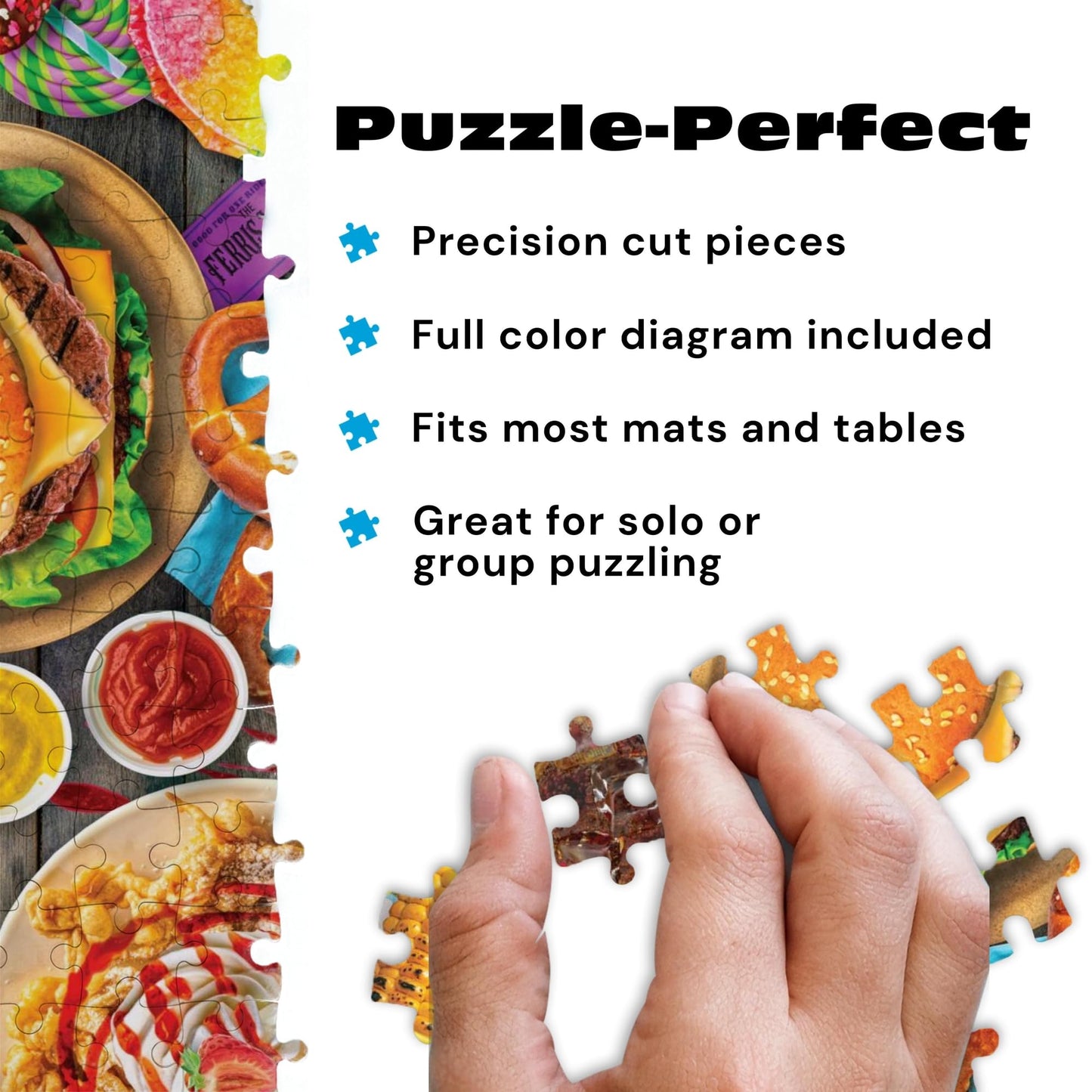 Buffalo Games - Fun Fair Food - 1000 Piece Jigsaw Puzzle for Adults