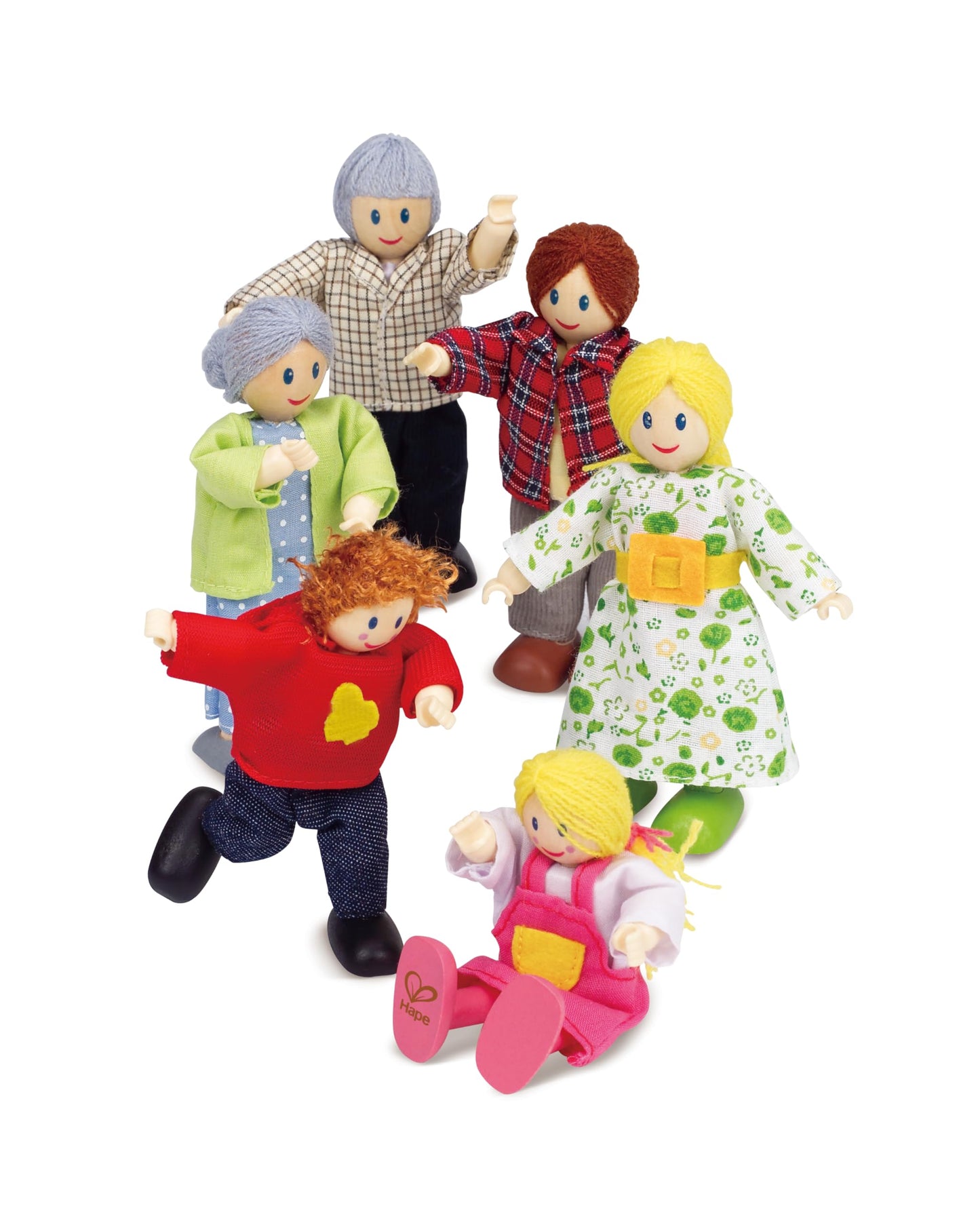 Hape Happy Family Dollhouse Set Award Winning Doll Family Set, Unique Accessory for Kid’s Wooden Dolls House.