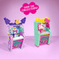 Brickcraft Hello Kitty and Friends Arcade Building Set, 102 PCS Toy Kit for Ages 12+, Retro Video Game Machine Model with Stickers, Cute Collectible