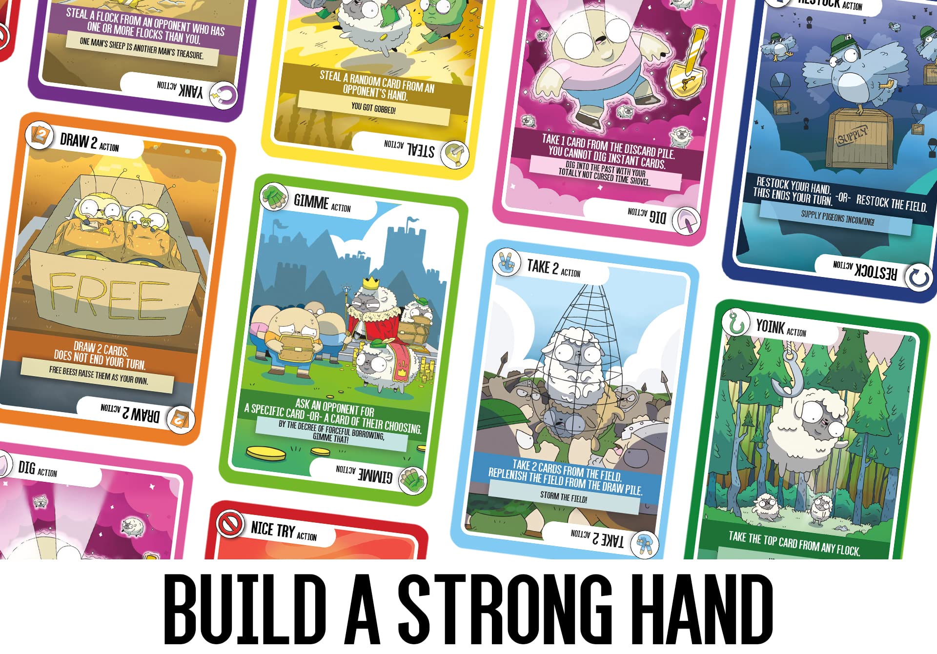 Sheep in Disguise : The Original Core Game, Card Game Packed Full of Sheep, 2 to 6 Players, 20 to 45 Minute Play Time, For Ages 10 and up