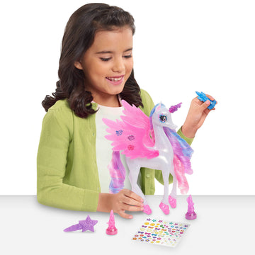 Shimmercorns Light Up Color Party, Light Up Unicorn, Girls Activity Set, 7 Pieces, Kids Toys for Ages 3 Up by Just Play
