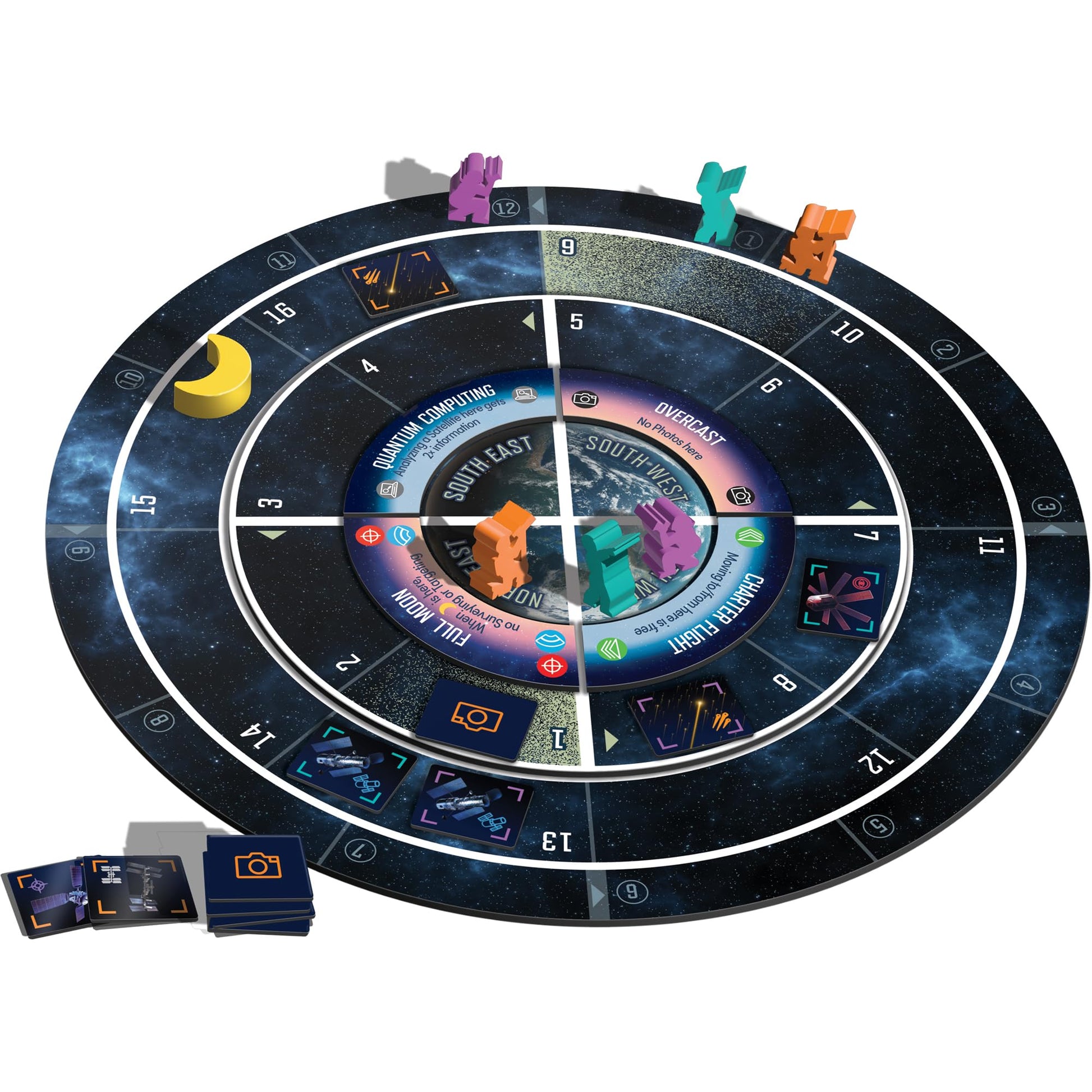 Renegade Game Studios Search for UAPs Board Game - Deduction Strategy Logic Puzzle, Sci-Fi Satellite Game, Ages 14+, 1-5 Players, 60-75 Min