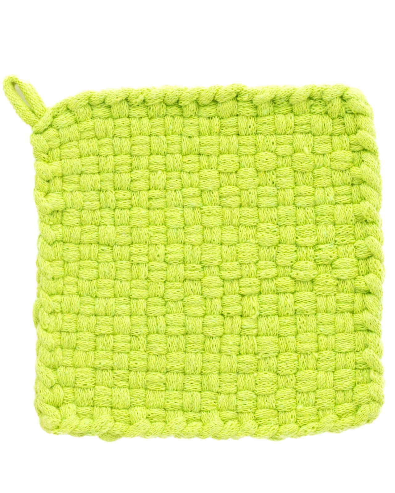 Harrisville Designs Friendly Loom Lime Color Potholder Cotton Loops 7" Traditional Size Loops Make 2 Potholders, Weaving Yarn Crafts Activities