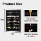 COMSREV 36 Souvenir Tea Spoon Display Case Wall Mount Lockable UV Protection Acrylic Door Wood Display Rack Stand for Spoon