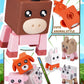 Aousin 3D Printed Animals, Adorable Desk Pets for Desk Decor Gifts (Farm Animal)