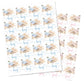 Pampas Grass Team Girl, Team Boy Gender Reveal Stickers - 40 Labels (20 of Each Design)