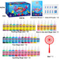 Likidtoy Magic Water Elf Toy Kit for Kids, 40 Colors Aqua Fairy Water Gel Kit, 4 Style Magic Gel Kits with 24 Molds 10 Pack of Magic Powder, Craft