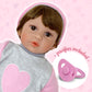 22" Baby Doll | Reborn Realistic Baby Doll that Looks Real | Weighted Soft Newborn Silicone Baby Doll Gift Set with Swaddle Blanket, Pacifier Toy