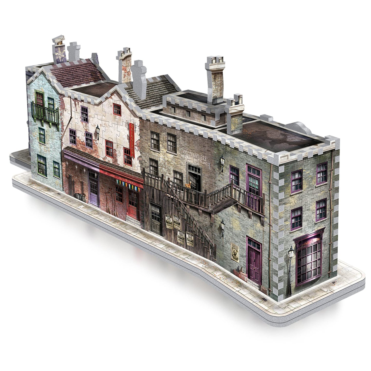 Wrebbit3D Harry Potter 3D Puzzle Model of Diagon Alley | 450 Real Jigsaw Puzzle Pieces | Build and Journey Through the Wizarding World