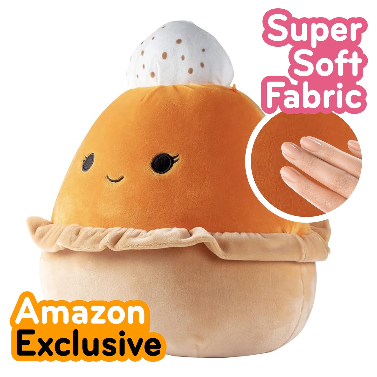 Squishmallows 10-Inch Halloween Fall Torize Pumpkin Pie Jazwares Plush